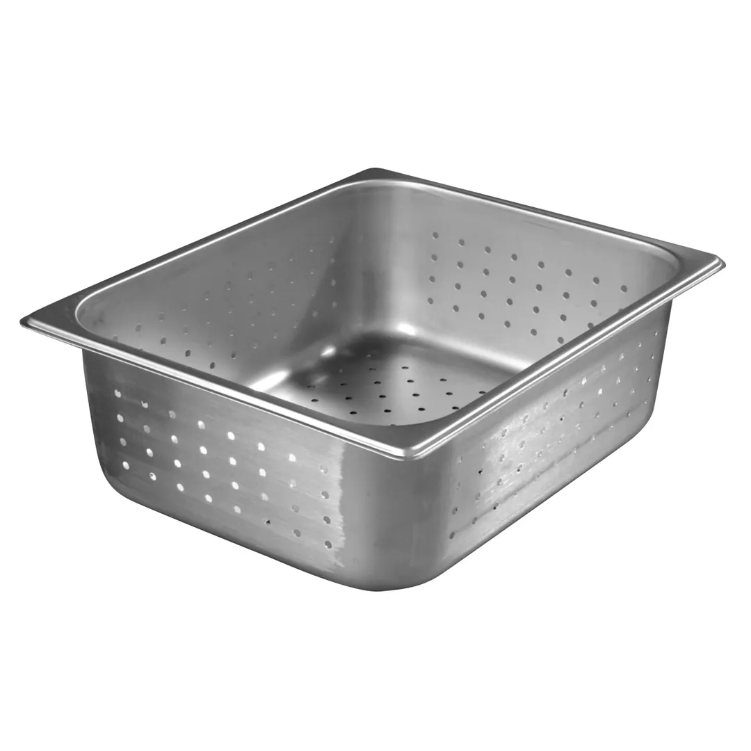 Carlisle 607124P DuraPan™ Steam Table Pan, 1/2-size, Perforated, 7 qt., 4" Deep, Stainless Steel