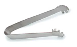Carlisle 607690 Ice Tongs, 5-3/4", Stainless Steel, Mirror-Polish Finish
