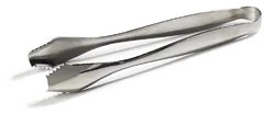 Carlisle 607691 Ice Tongs, 7"L, Dishwasher Safe, 18/8 Stainless Steel, Mirror-Polish Finish