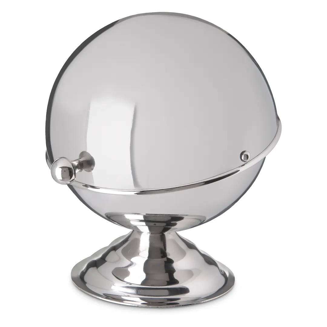 Carlisle 609131 - 10 oz Bowl, 4-3/4" Dia, Roll‑Top Cover, Knob Handle, 18‑8 Stainless Steel Polished