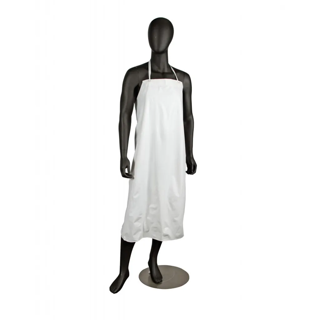 Carlisle 614DVA-WH20 San Jamar - Dishwashing Apron, 36" X 45", No Pockets, Extra Long Heavy Duty Braided Ties