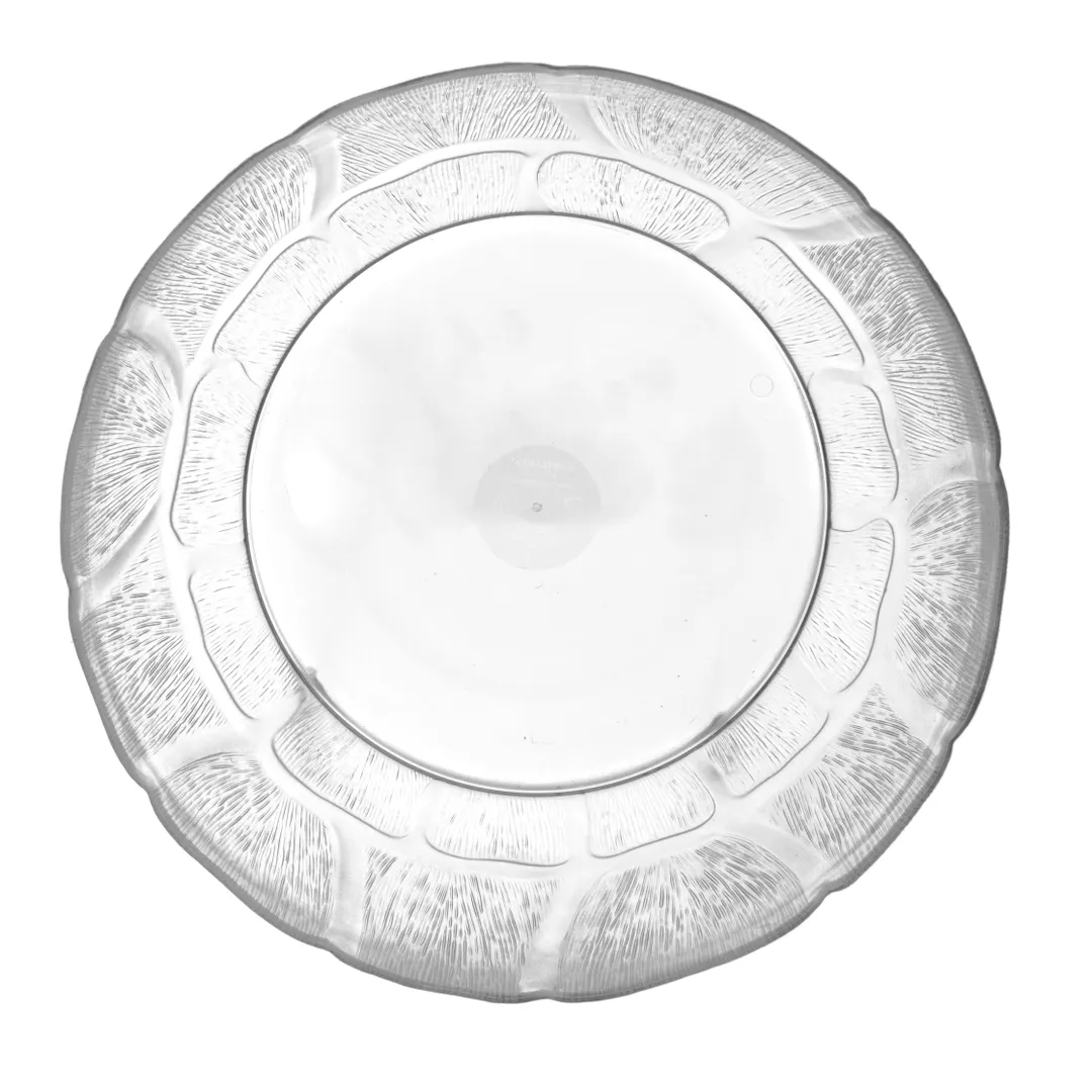 Carlisle 691407 Petal Mist® Bowl - 5.6 Qt (12") Clear Round, Freezer/Dishwasher Safe - 1/Each
