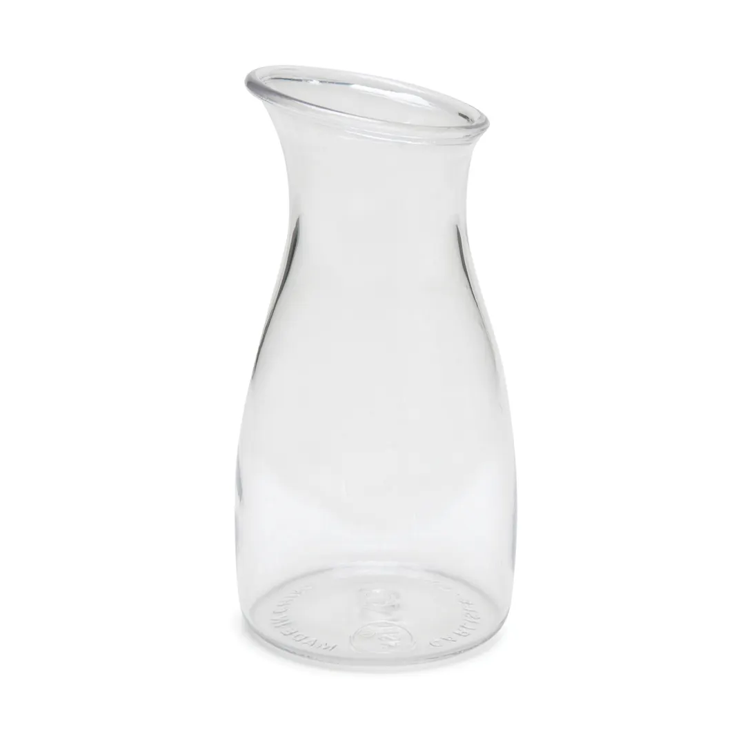 Carlisle 7090007 Cascata Carafe, 1/4 Liter Polycarbonate, Dishwasher Safe, NSF Certified
