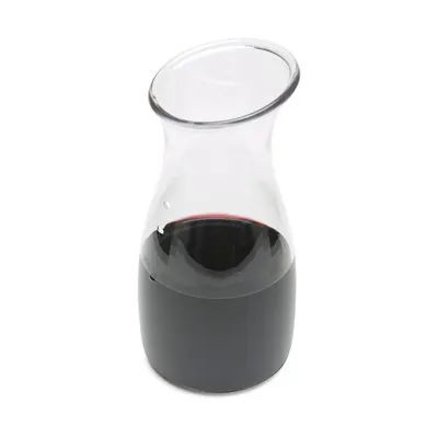 Carlisle 7090107 Cascata Carafe – 1/2 Liter 16.9 Oz Polycarbonate, Clear, Drip‑Free, NSF Certified