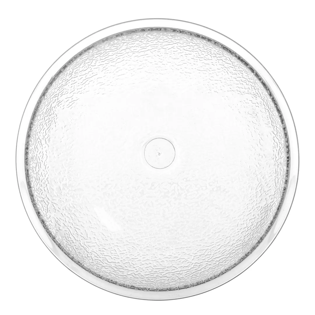 Carlisle 721807 - 18" Clear Polycarbonate Salad Bowl, 18‑Qt, Pebbled, Freezer Safe