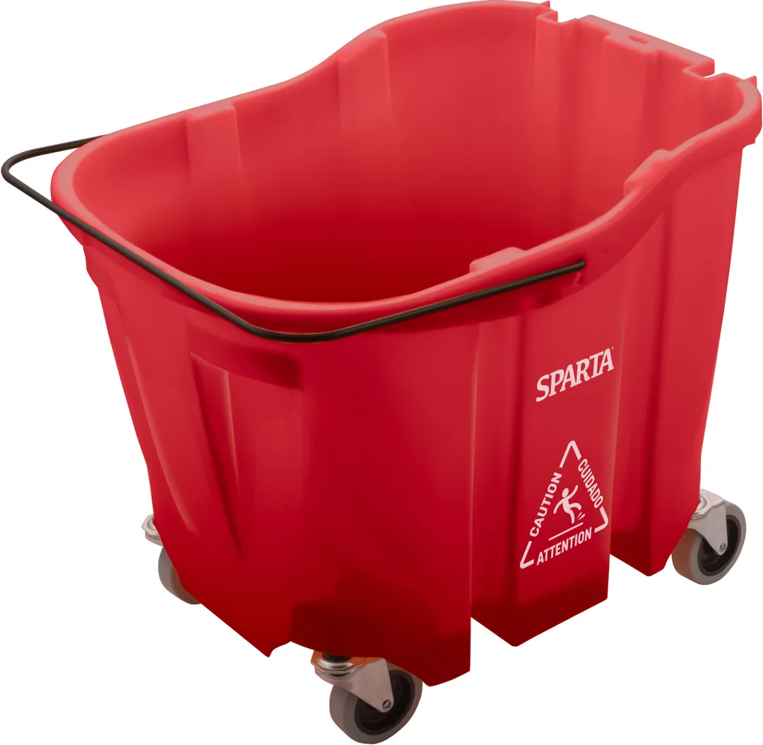 Carlisle 7690405 OmniFit Mop Bucket, 35 Qt Red Heavy‑Duty Plastic Construction
