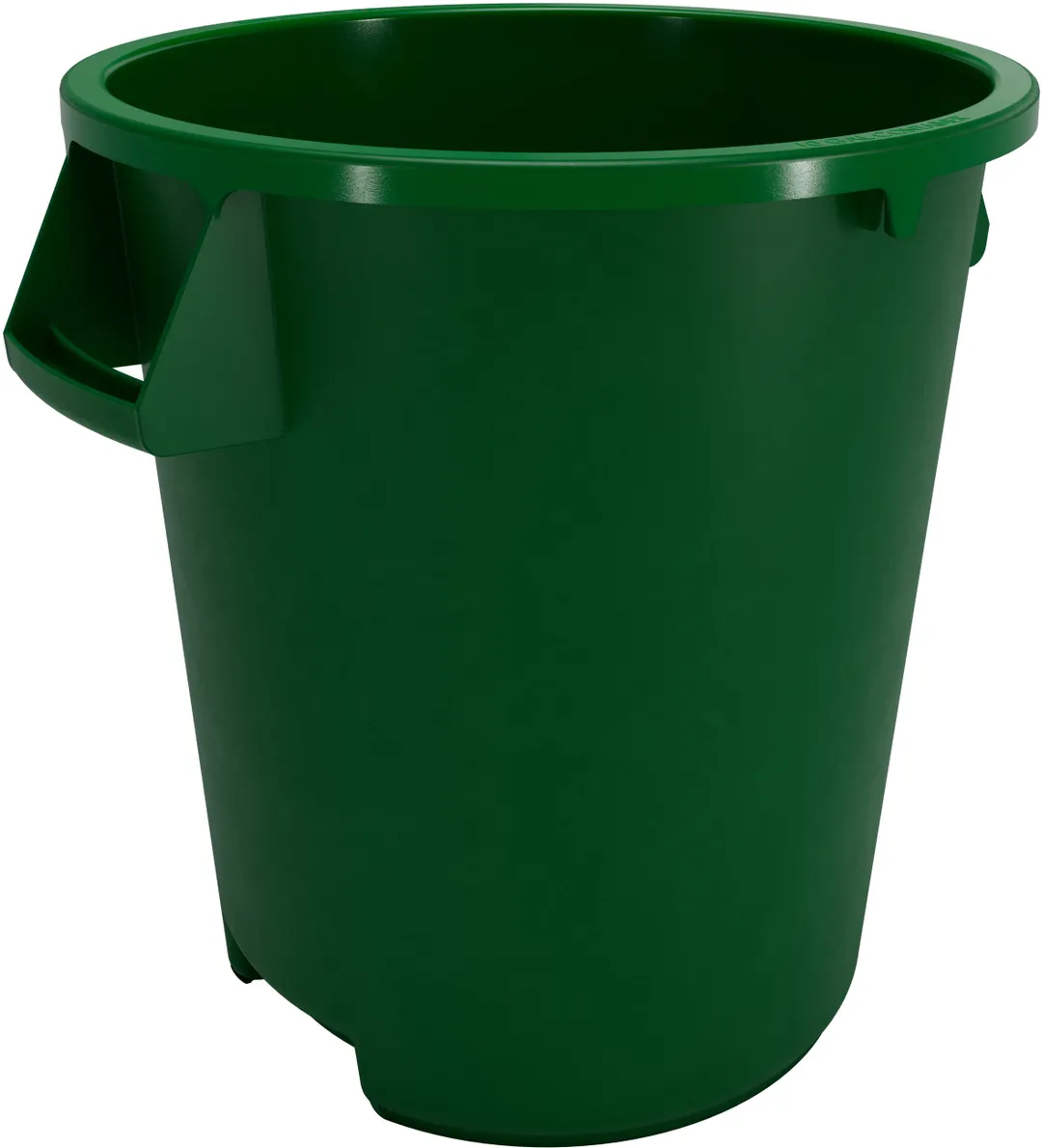 Carlisle 84101009 Bronco™ 10‑Gallon Trash Bin, 17‑9/20" H x 15‑3/5" Dia., Green PE, Stackable