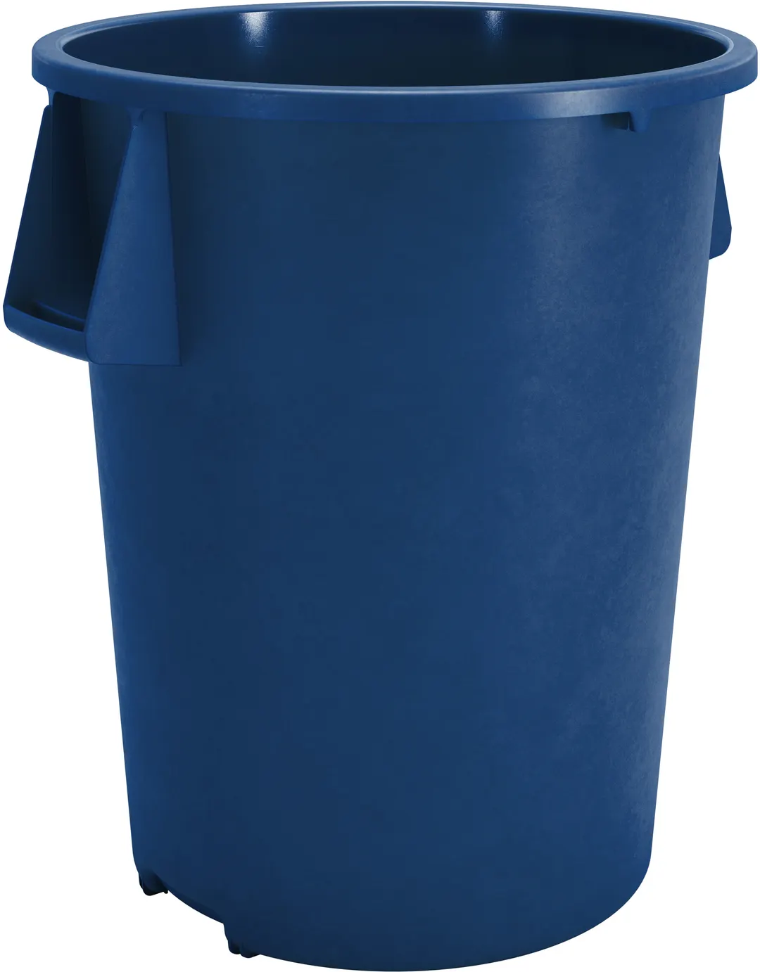 Carlisle 84104414 Bronco™ 44‑Gallon Trash Bin, 36‑3/5" H x 24‑1/3" Dia, Blue Poly, NSF, Stackable