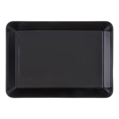 Carlisle 8920406 4‑Qt Rectangular Melamine Platter, 14" L x 9‑1/2" W, Black, Dishwasher‑Safe