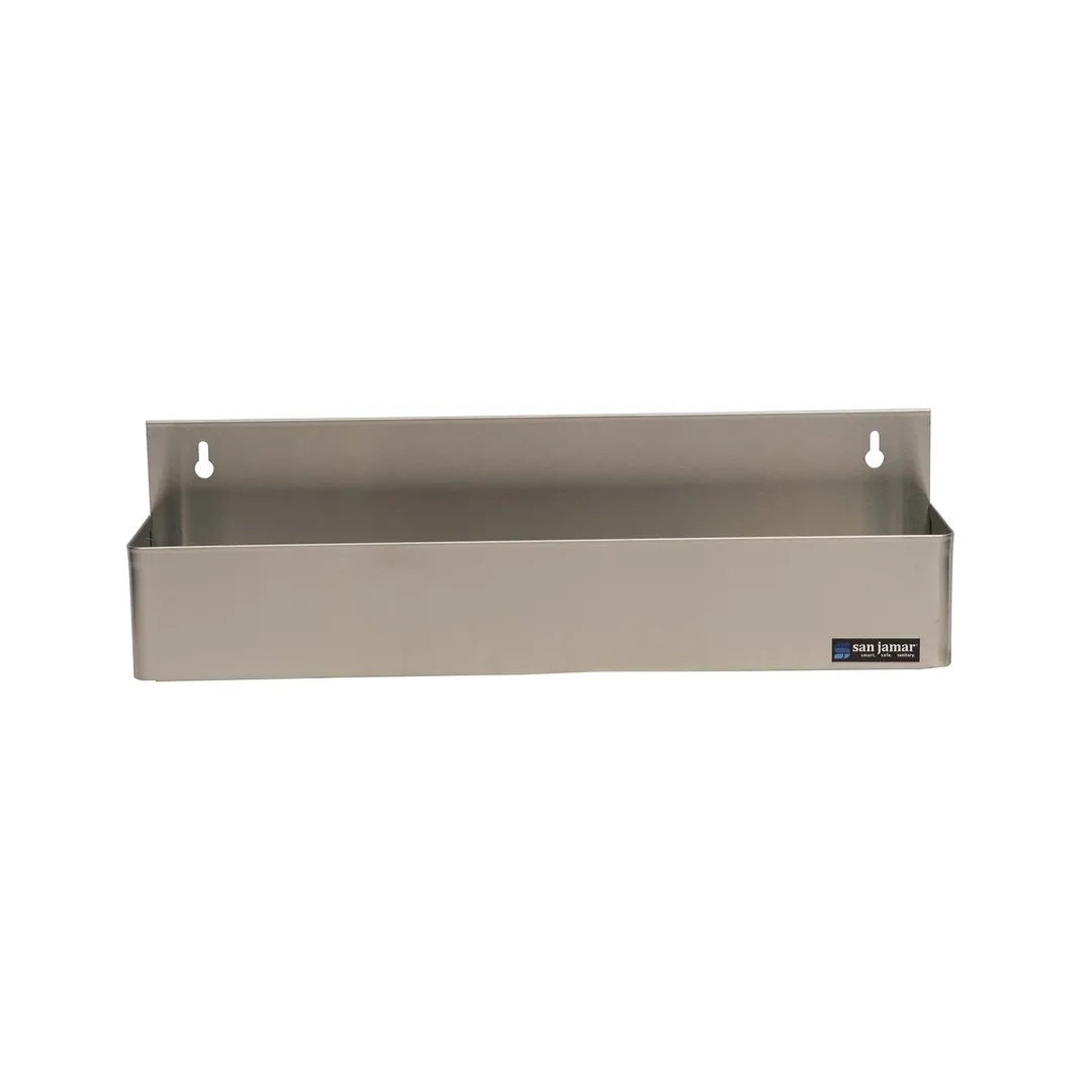 Carlisle B5522 Speed Rail, 21-1/4"W x 4-1/8"D x 6"H, Keyhole Mount, 5 Quart Bottles, 22‑Gauge Steel