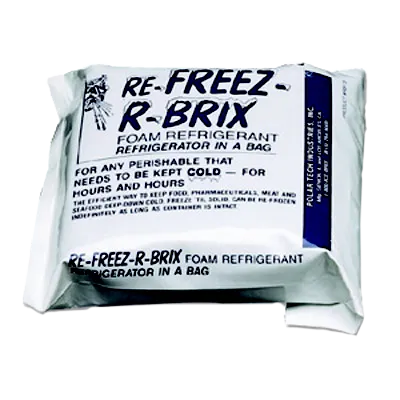 Carlisle B6180 EZ‑Chill Refreezable Ice Pack, White, 16‑oz Pack, San Jamar Food Service Cooling, Per Pack
