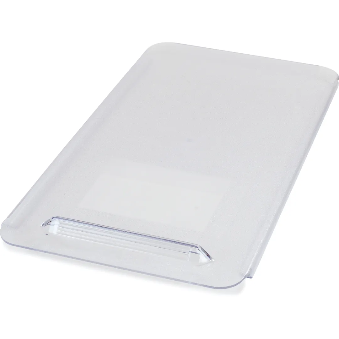 Carlisle BIN36L07 Ingredient Bin Lid, Sliding, Polycarbonate, Clear, For BIN36, Made in USA