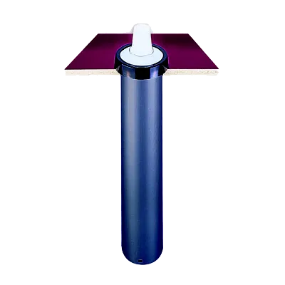 Carlisle C2210C In-Counter Cup Dispenser, 23" Tube, Plastic, 6-24 oz Cups, 2-7/8"-3-7/8" Rim