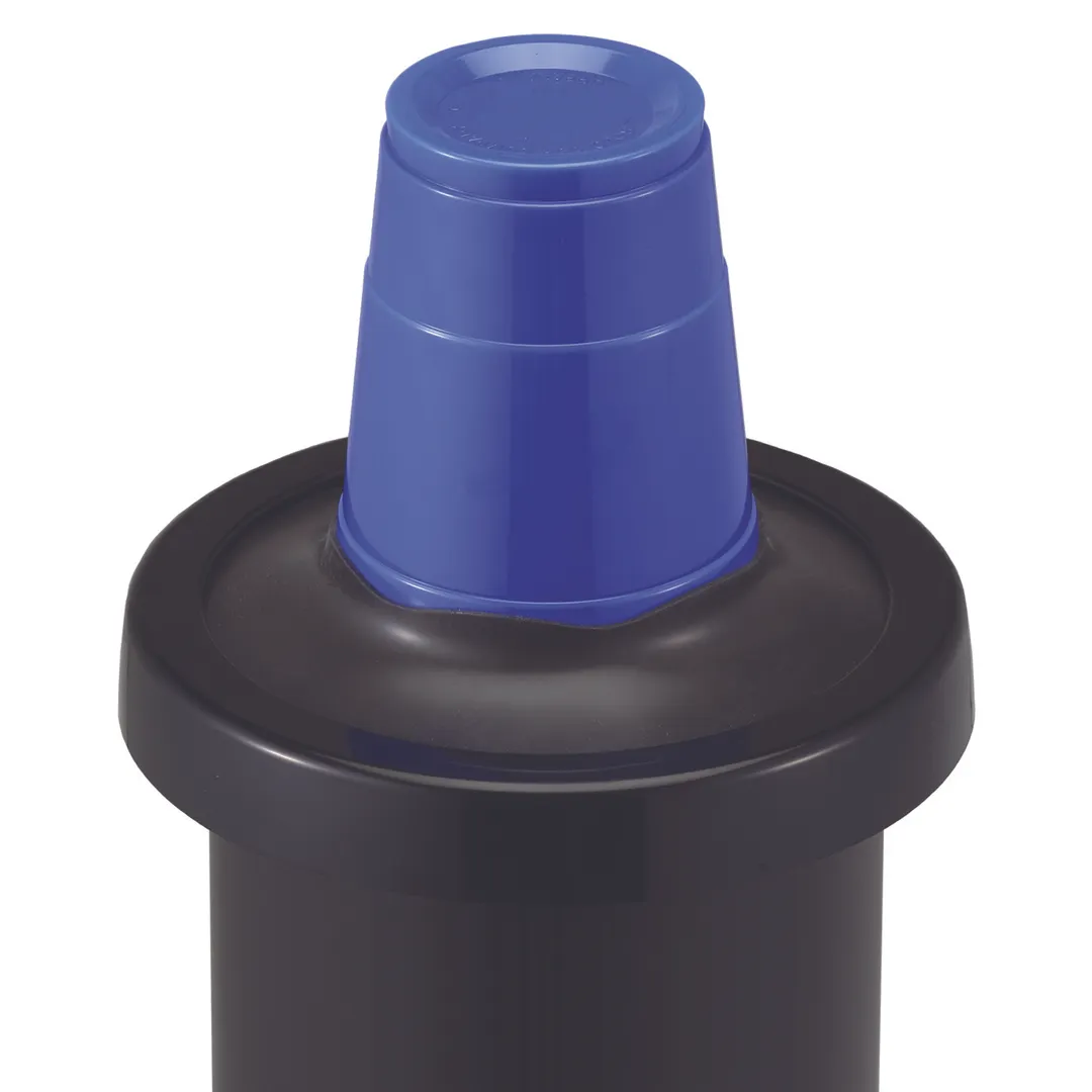 Carlisle C2210CBK In-Counter Cup Dispenser, 23" Tube, 6-24 oz, Plastic, Black