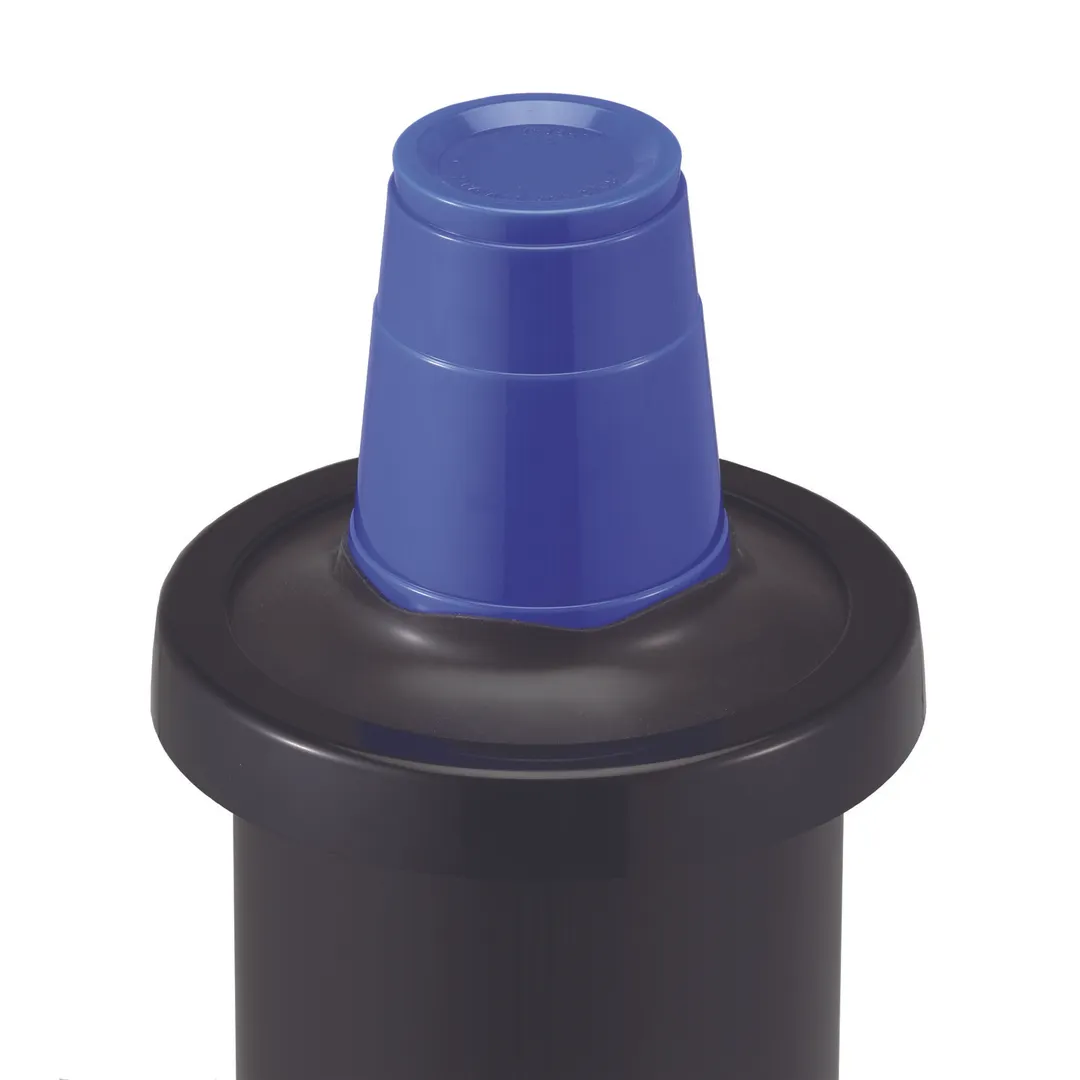 Carlisle C2410CBK In-Counter Cup Dispenser, 23" Tube, High-Impact Plastic, Black, Fits 8-46 oz Cups