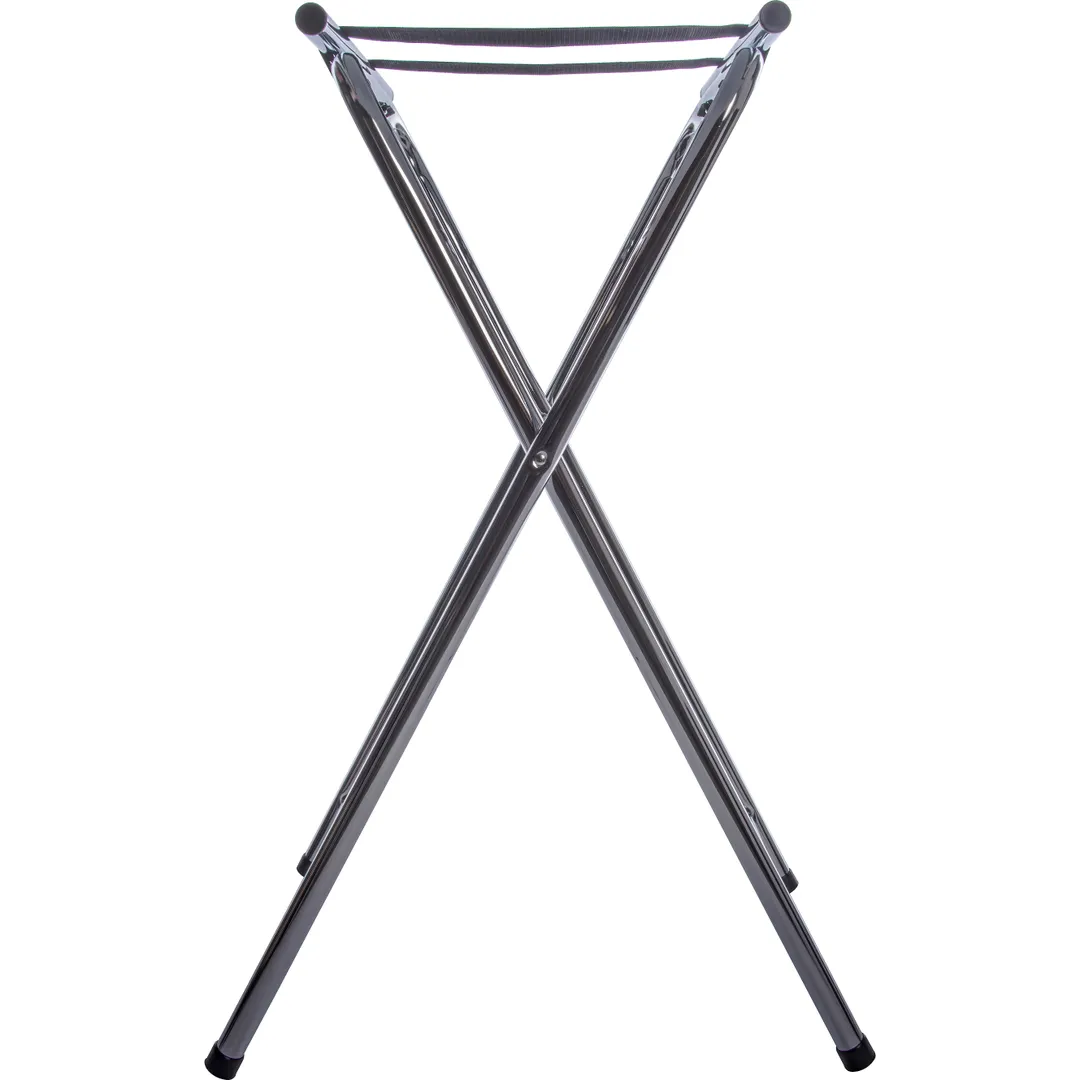 Carlisle C3625T38 Extra-Tall Folding Tray Stand, 19"L x 16"W x 36"H, Steel, Chrome Finish