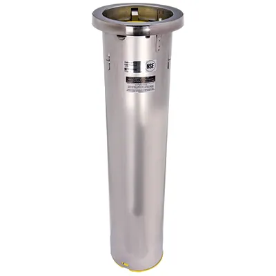 Carlisle C6500C In-Counter Cup Dispenser, 23" Tube, Stainless Steel, 32-46 oz Cups