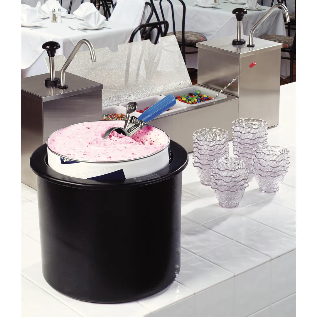 Carlisle CM101203 Coldmaster Ice Cream Server, 3‑Gallon, 10" Dia, Dishwasher‑Safe Lid, NSF Certified