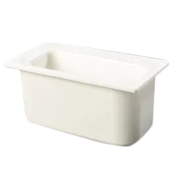 Carlisle CM110202 Coldmaster Food Pan, 1/3 Size, 6" Deep, Gel‑Insulated, White, NSF, BPA‑Free
