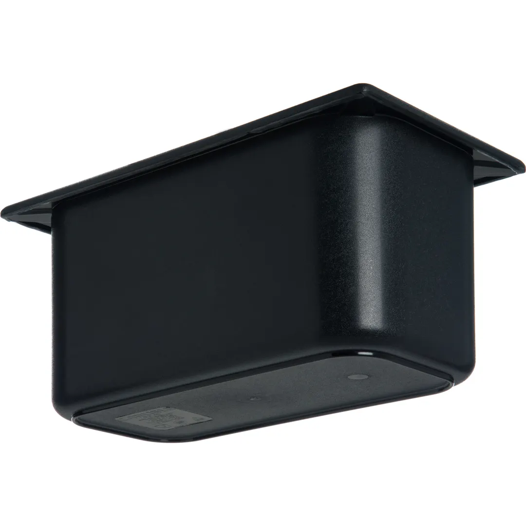 Carlisle CM110203 Coldmaster Food Pan, 1/3‑size, 6" Deep, Gel‑Insulated, Black ABS, NSF, BPA‑Free