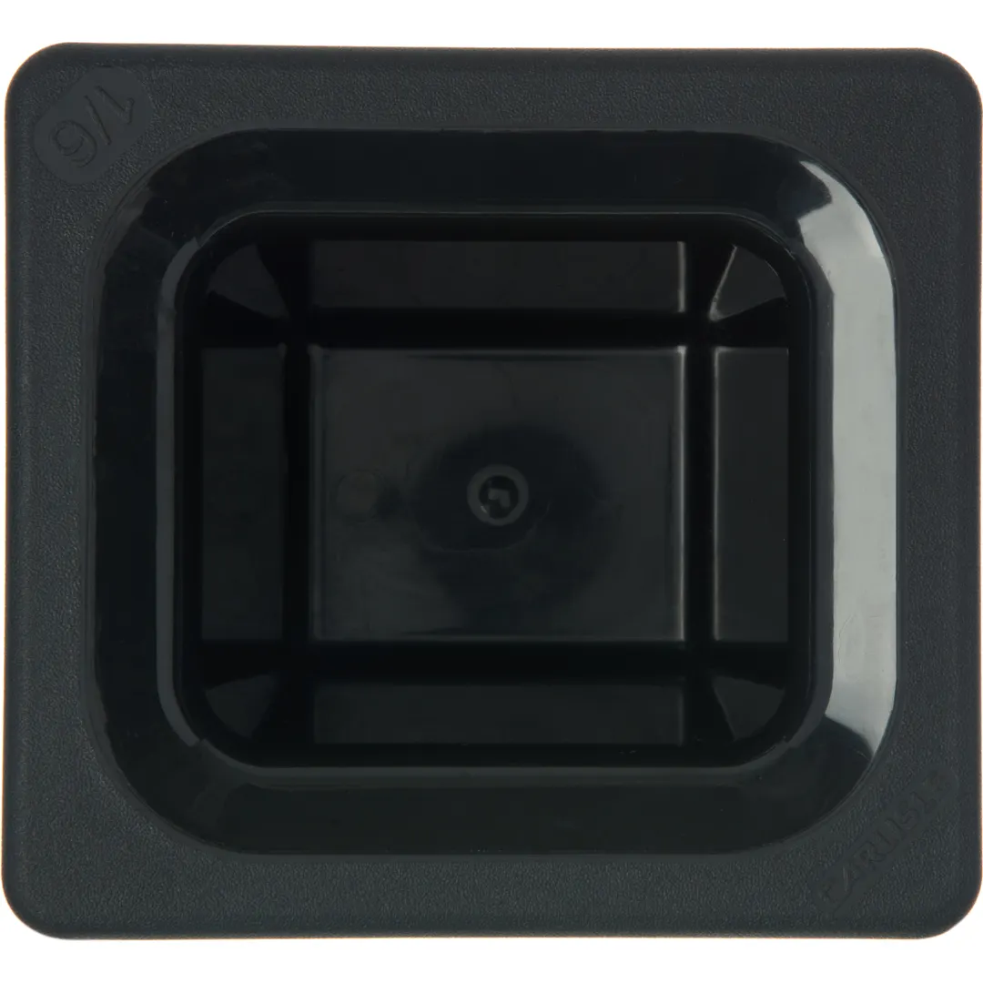 Carlisle CM110403 Coldmaster Food Pan, 1/6-size, 6" Deep, Refrigerant Insulated, Black, BPA Free