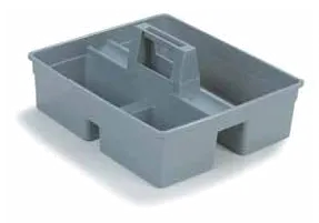 Carlisle JC1945CB23 Janitorial Tool Caddy, 15-1/8" L x 13-1/8" W x 8-1/2" H, Polypropylene Gray Construction
