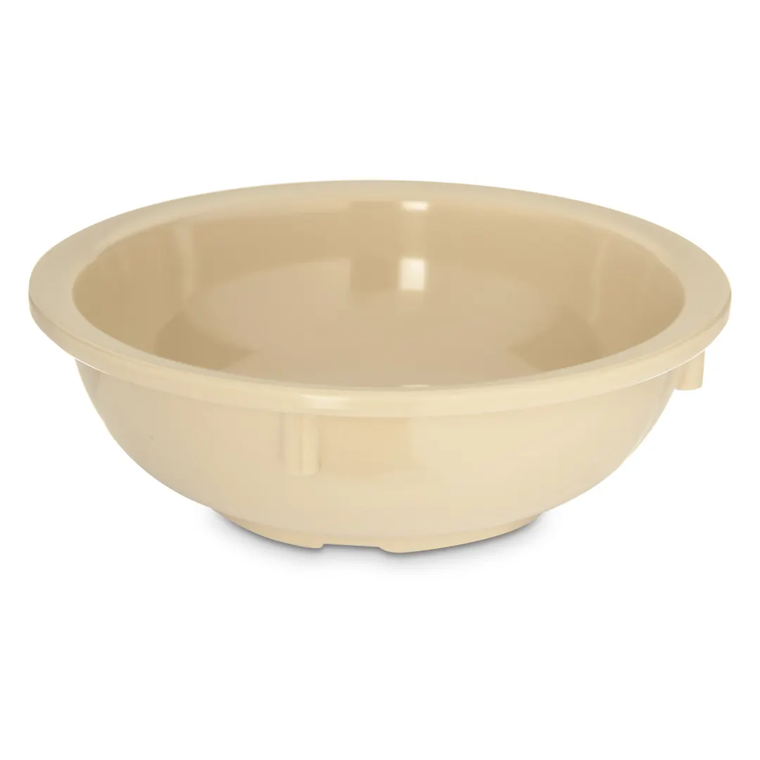 Carlisle KL10825 Nappie Bowl 14oz, 5-1/2" dia., tan, melamine gloss, dishwasher safe, BPA‑free NSF