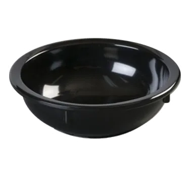 Carlisle KL11803 Nappie Bowl, 10 oz, 5" dia., Black Melamine Gloss, BPA Free, NSF