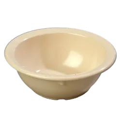 Carlisle KL11925 – 12 oz. Tan Nappie Bowl, 5-1/2" Dia., Melamine Gloss, Heat Resistant 212°F
