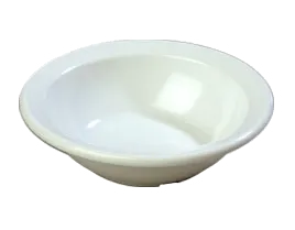 Carlisle KL80502 Kingline™ Rimmed Fruit Bowl, 4‑1/2" Dia, 4‑3/4 oz, White Gloss, 212°F Heat‑Resistant