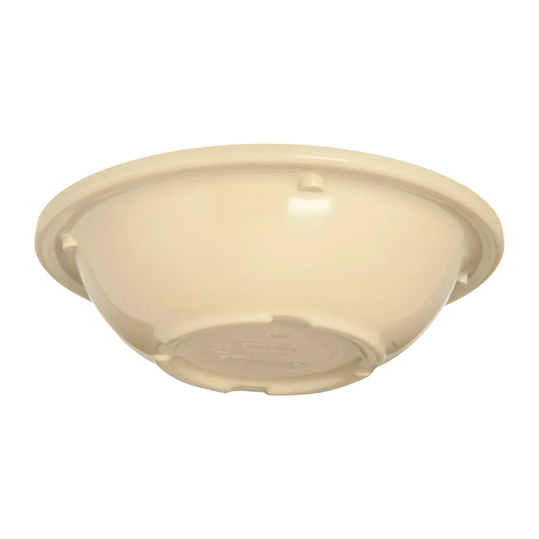 Carlisle KL80525 Kingline™ Rimmed Fruit Bowl, 4‑1/2" Dia, 4‑3/4 oz, Tan Melamine, Dishwasher‑Safe
