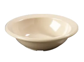 Carlisle KL80525 Kingline™ Rimmed Fruit Bowl, 4‑1/2" Dia, 4‑3/4 oz, Tan Melamine, Dishwasher‑Safe