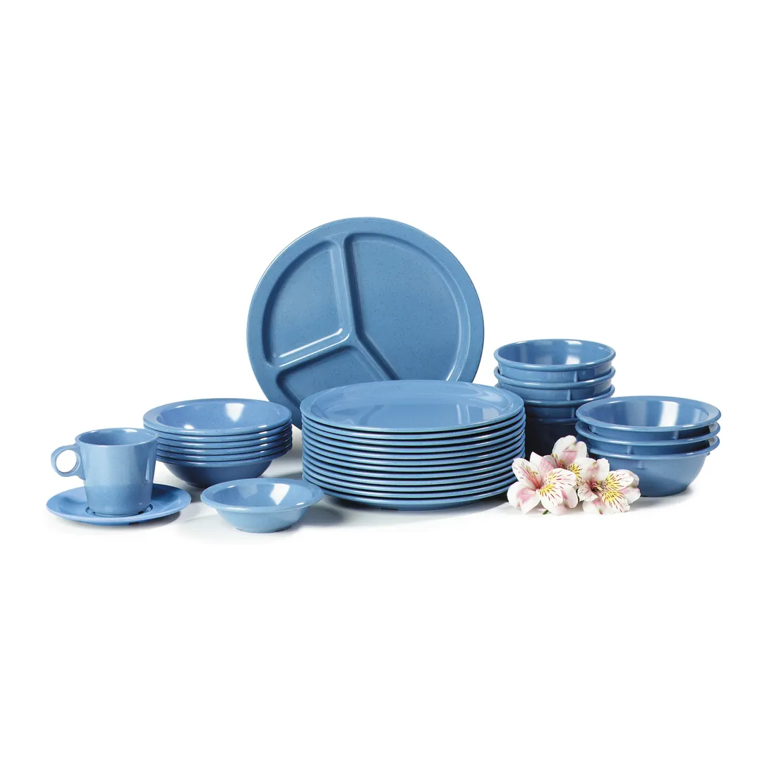 Carlisle KL92892 Rimmed Fruit Bowl, 4-3/4 oz (4-1/4" dia), Blues Melamine Gloss BPA‑Free NSF
