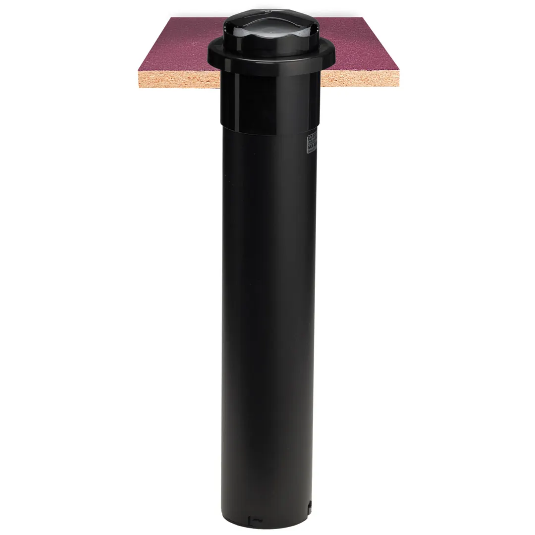 Carlisle L2400C In-Counter Lid Dispenser, 23-3/4" Tube, 24-46 Oz Cups, 3-3/4"-4-1/2" Rim, Plastic