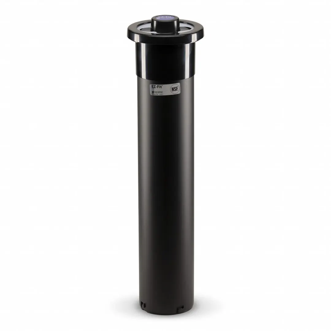 Carlisle L2410 In-Counter Lid Dispenser, 23-1/4" Tube, 3-3/4"-4" Lid Rim, Plastic, 1 Compartment
