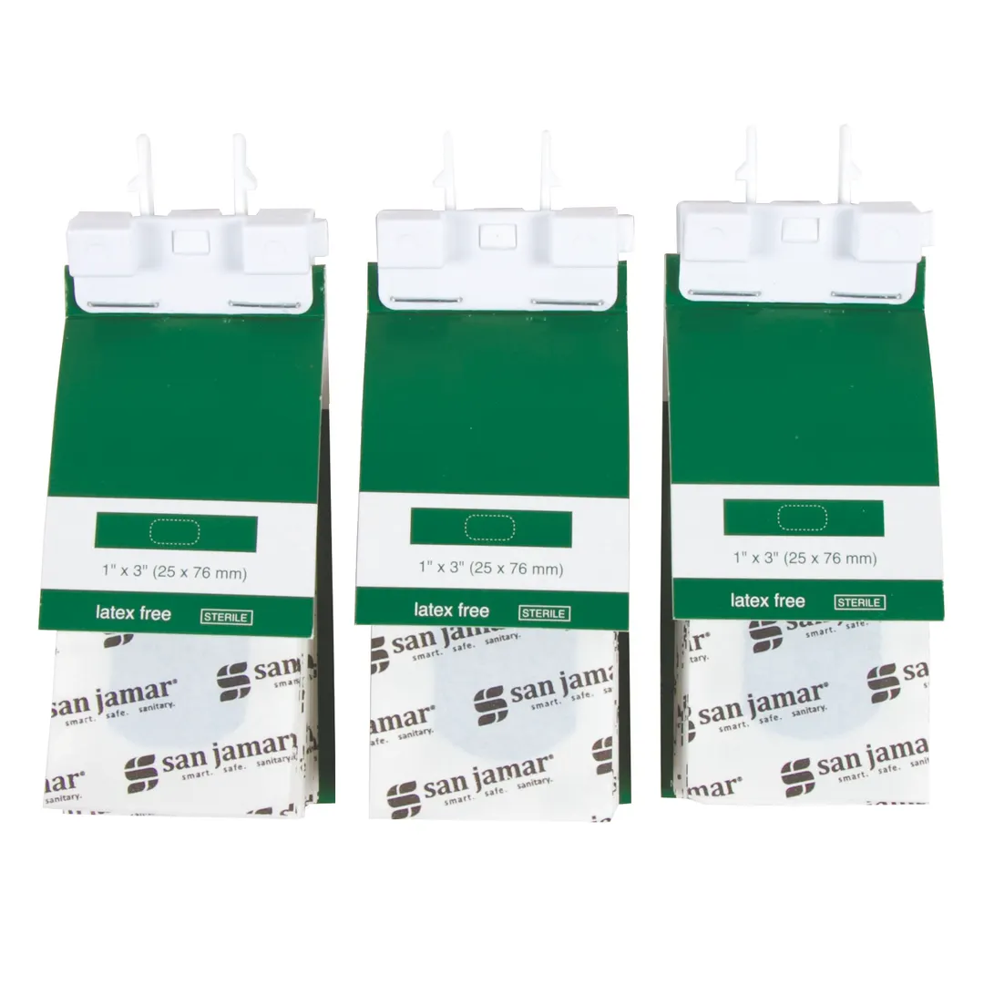 Carlisle MKBR901 - San Jamar Strip Bandage Refill for Mani‑Kare® Dispenser, Blue, 3 Pack, 3/Pack