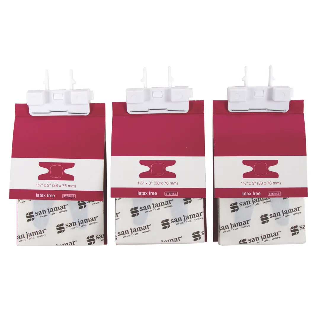 Carlisle MKBR903 - San Jamar Knuckle Bandage Refill for Mani‑Kare Dispenser, Blue, 3/Pack