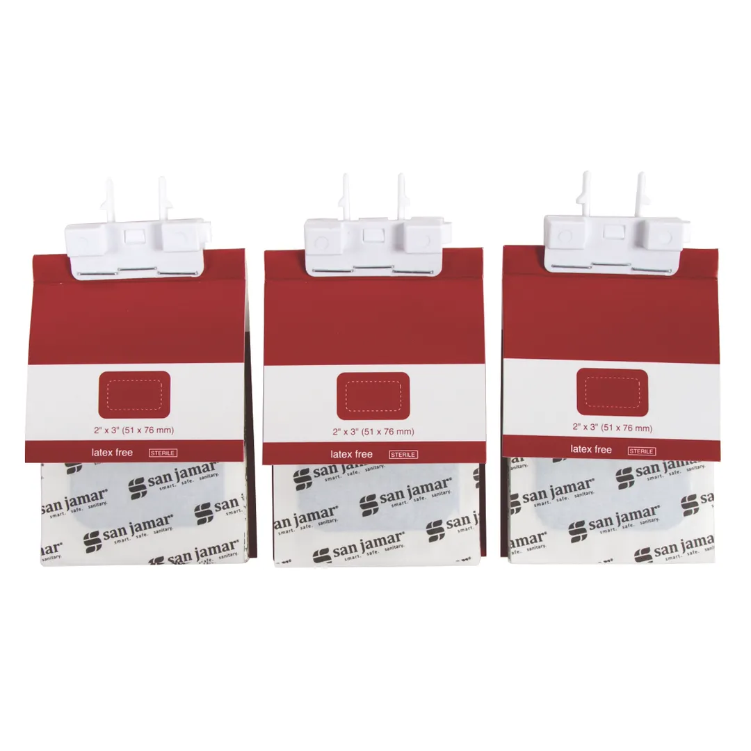 Carlisle MKBR905 - San Jamar Large Patch Bandage Refill for Mani‑Kare Dispenser, Blue, 3/Pack