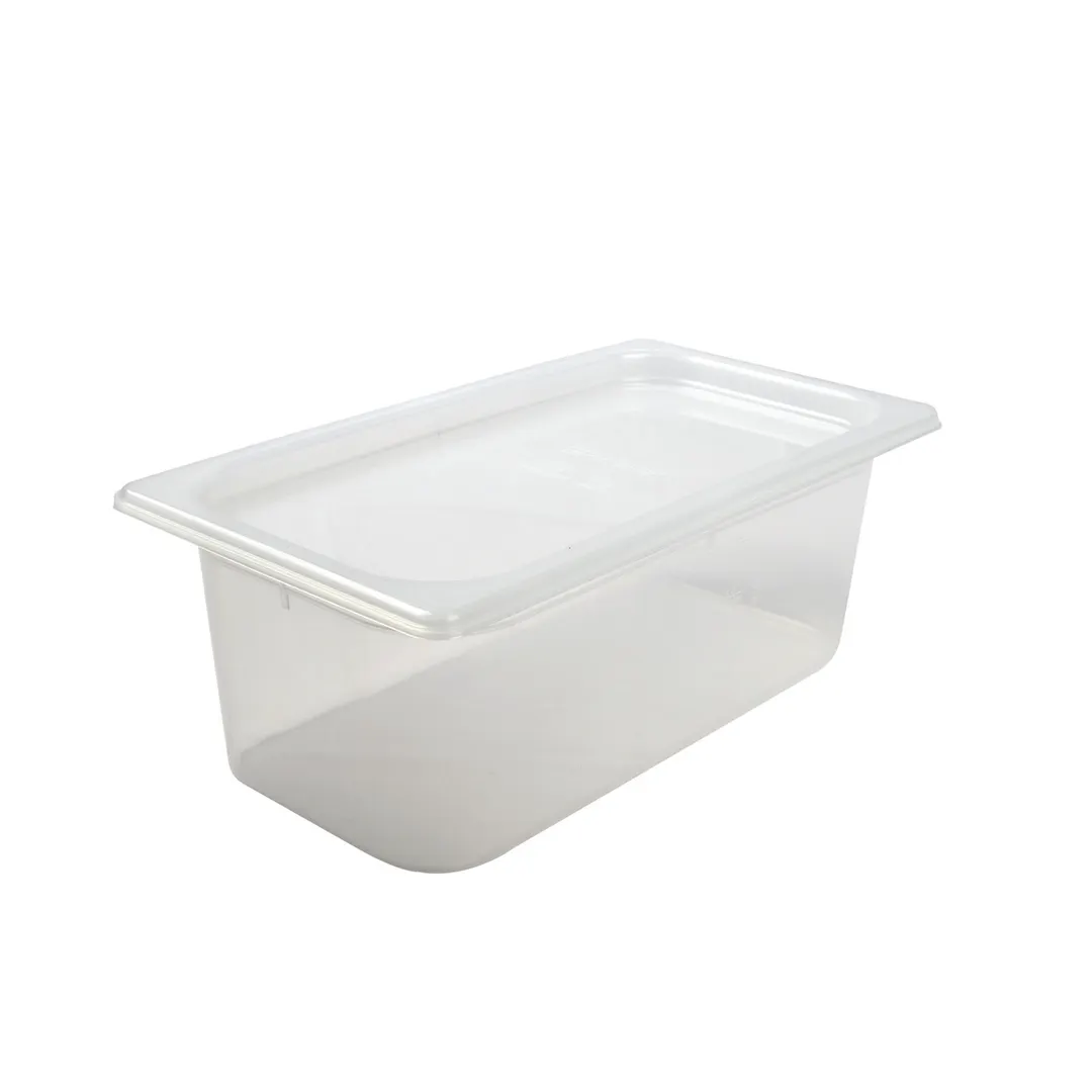 Carlisle MP13 ModPan 1/3 Size 4 Qt Translucent PP Food Pan 5½" Deep, Microwave Safe, - 12/Case