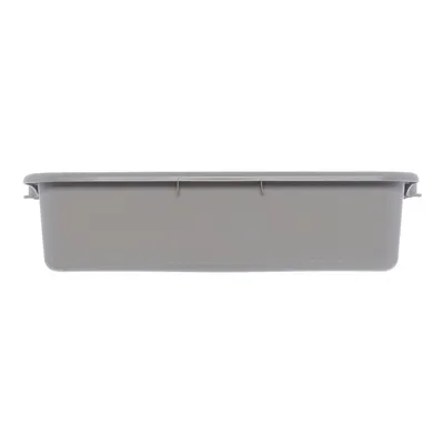 Carlisle N4401023 Comfort Curve™ Tote Box, 20" L x 15" W x 5" H Gray Polyethylene, 1‑Compartment, Stackable with Reinforced Rim and Handles, NSF Certified