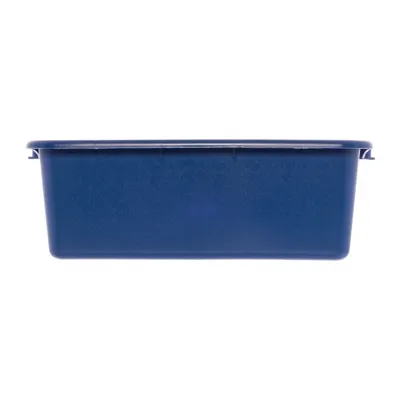 Carlisle N4401114 Comfort Curve™ Stackable Bus Box, 20" L x 15" W x 7" H, Blue High-Density Polyethylene, Reinforced Rim, HACCP Zone Use, NSF Certified