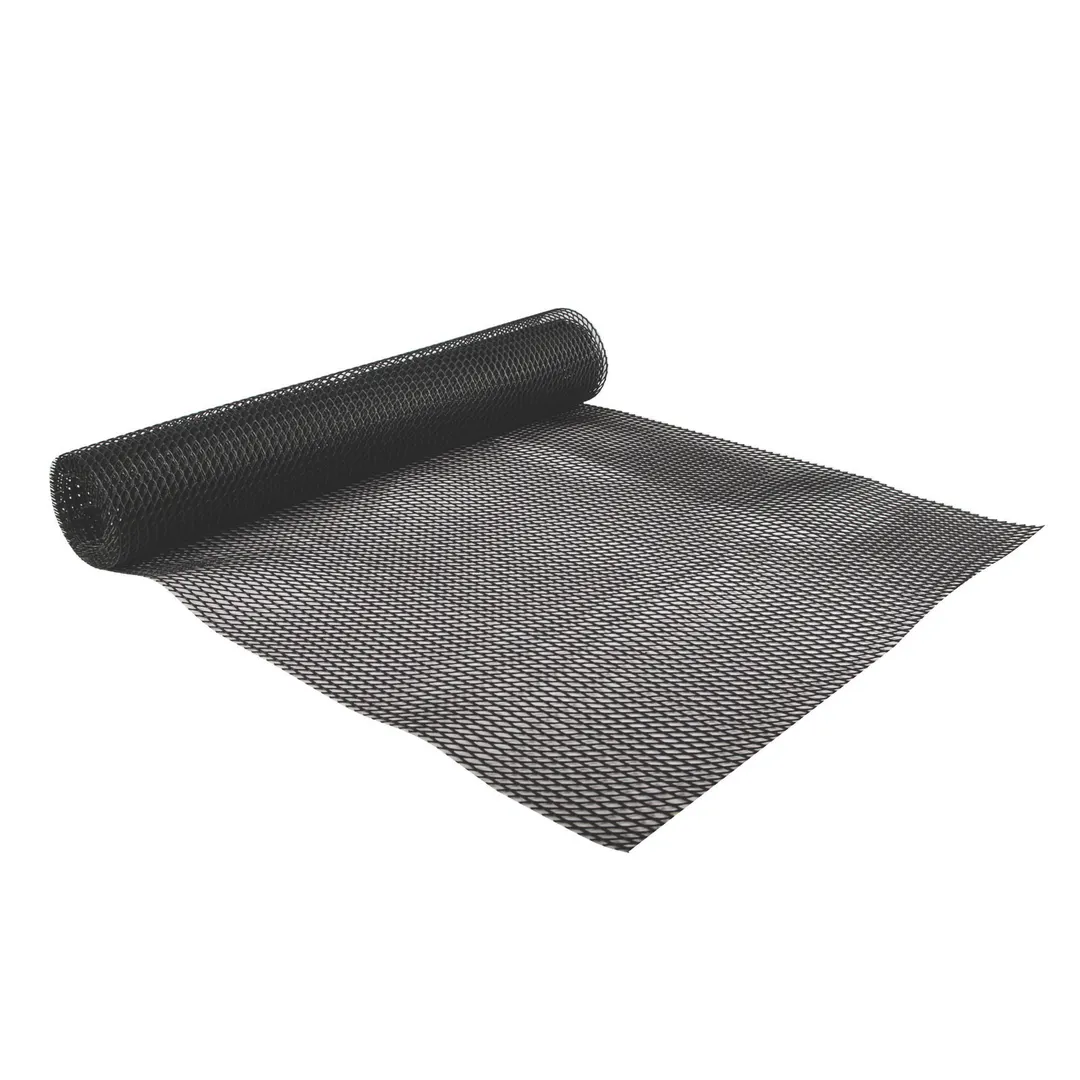 Carlisle PL0105 San Jamar Polyethylene Bar Shelf Liner, 2' x 10' (24" x 120") Roll, Black, Non-Slip
