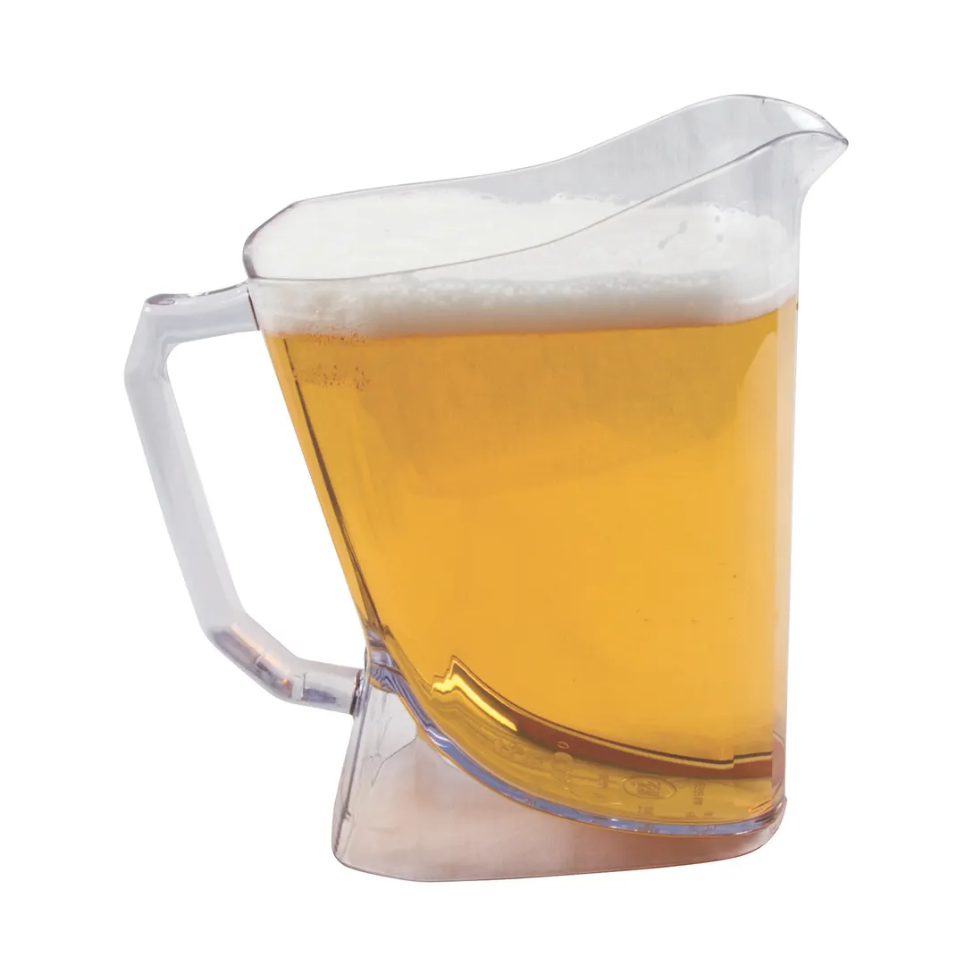Carlisle PPP60 Plastic Pitcher – 60 oz Clear, 6‑1/2" x 7" x 9" H, Dishwasher Safe, NSF Certified