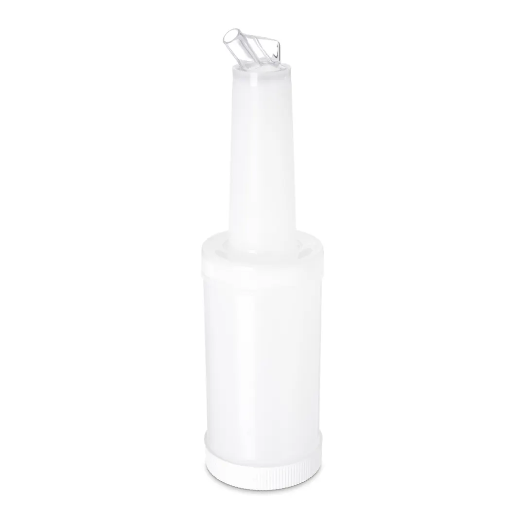 Carlisle PS601N02 Store 'N Pour Quart Complete Container, 32 oz, White, Polyethylene, BPA Free