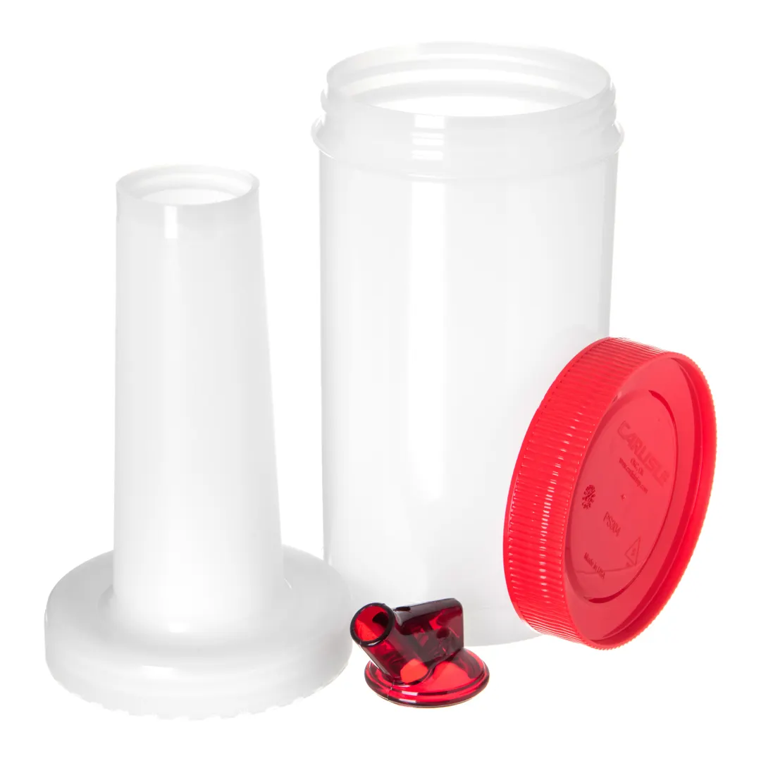 Carlisle PS601N05 Store 'N Pour Complete Unit, 32 oz, Red, Polyethylene, BPA Free