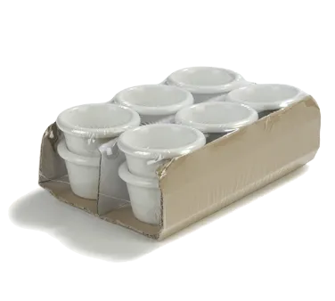 Carlisle S275-842 Plastic Ramekin, 1‑Ounce Bone Melamine Cup, NSF Certified, BPA Free - 12/Pack