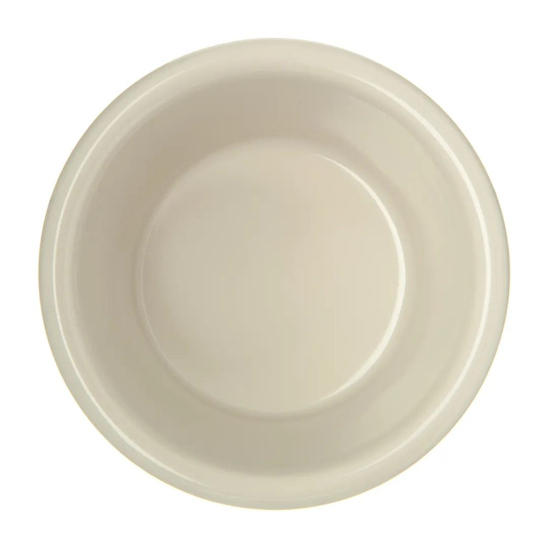 Carlisle S282-842 Plastic Ramekin, 3 oz (3‑2/11" Dia.), Bone Melamine, Dishwasher Safe - 12/Pack