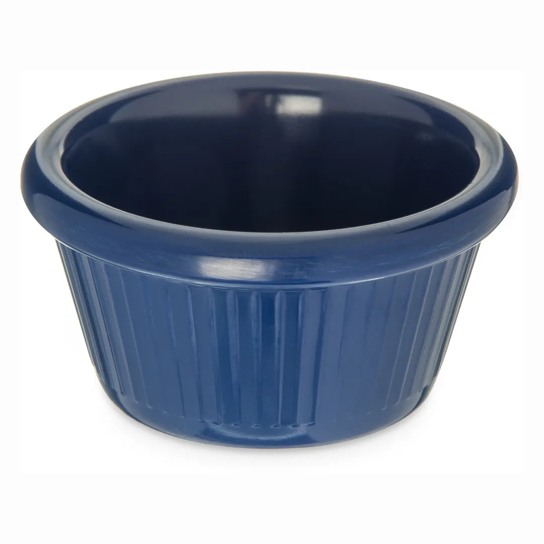 Carlisle S29260 Plastic Ramekin, 2 oz (2-13/16" Dia.), Cobalt Blue, Dishwasher-Safe, BPA-Free