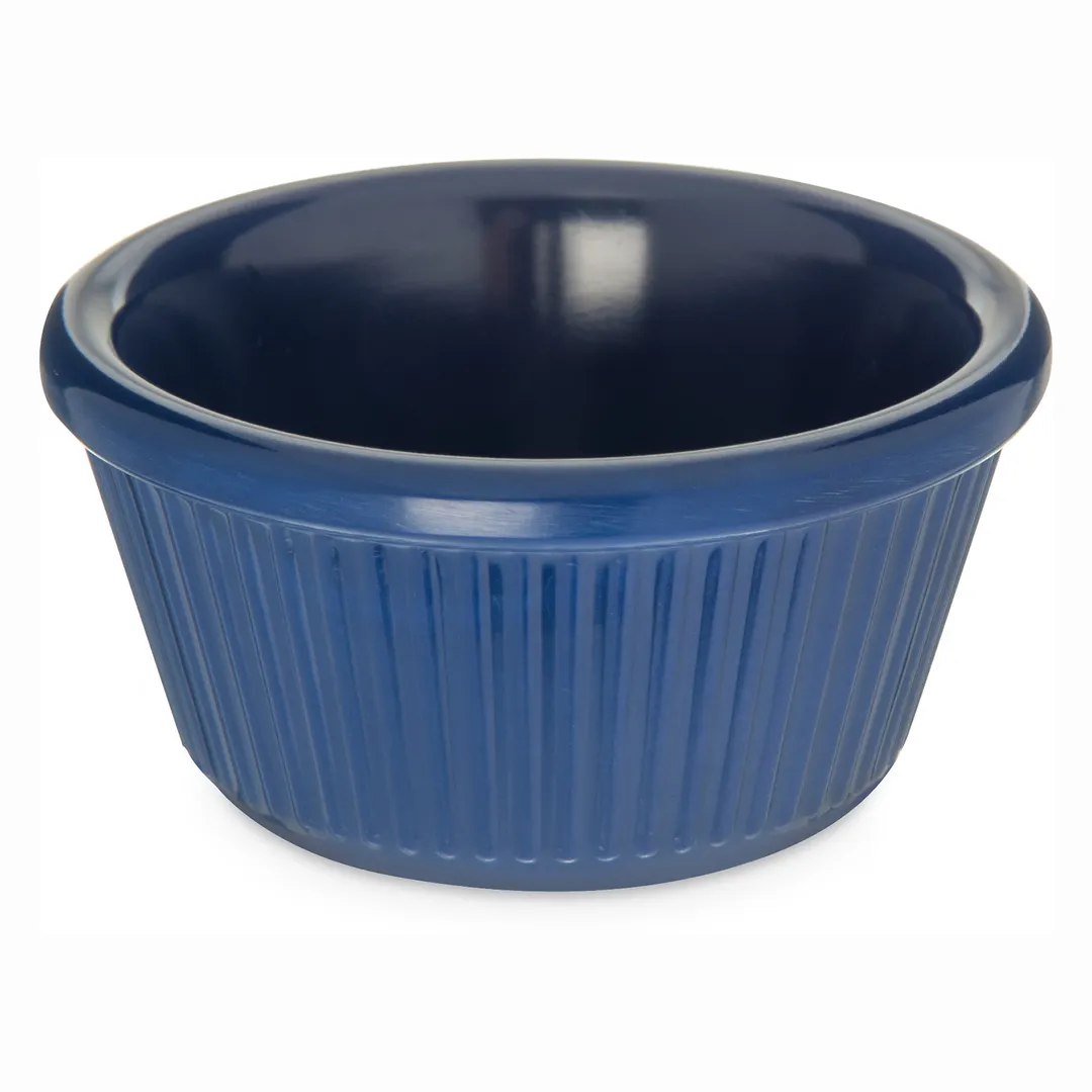 Carlisle S29360 Plastic Ramekin, 3‑Oz, 3‑2/11" Dia Melamine Cobalt Blue, NSF Certified, BPA‑Free