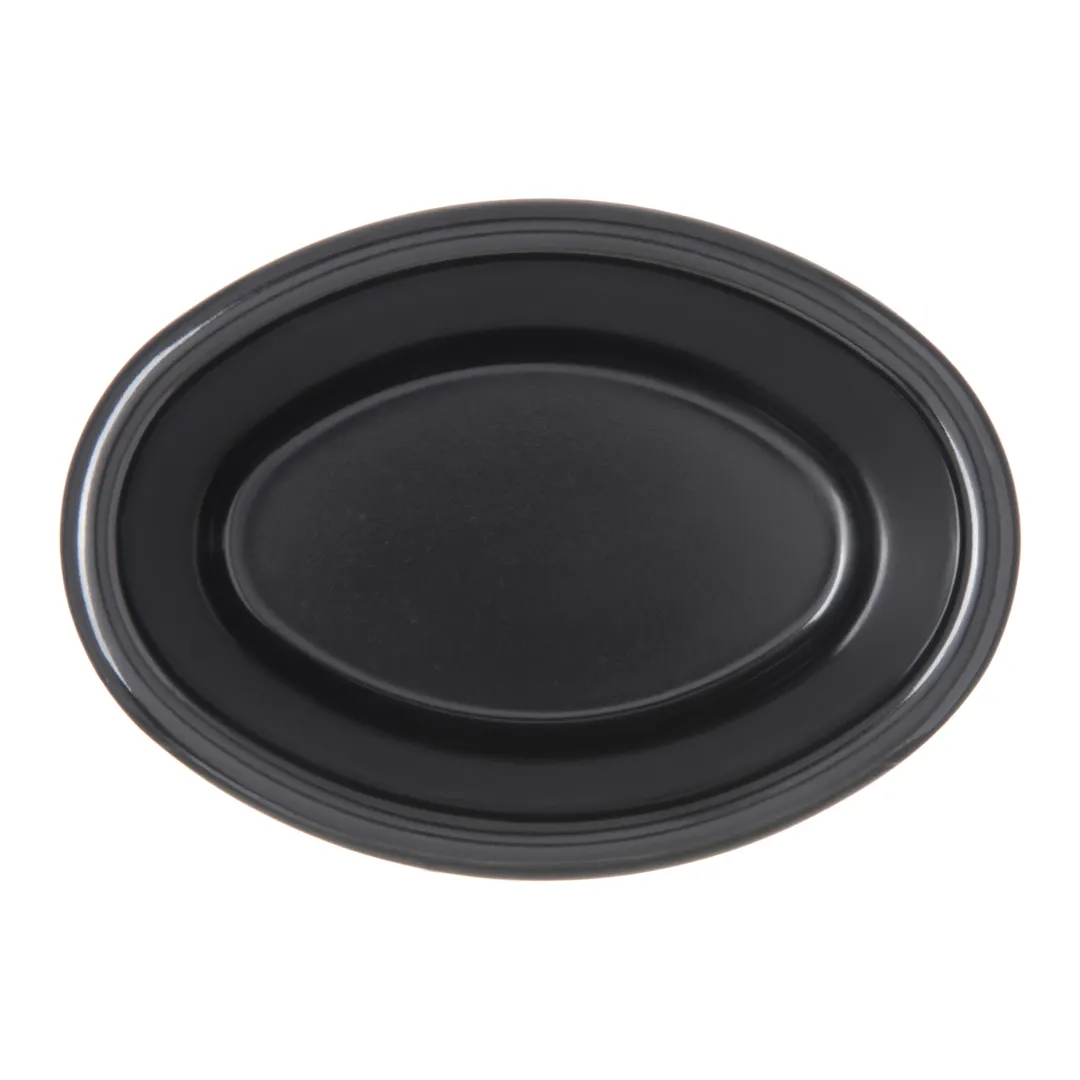 Carlisle S31003 2 oz Ramekin / Sauce Cup, 2-3/4" L x 2" W x 1-1/2" H, Black Melamine, NSF, BPA Free